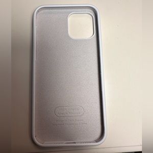 White silicone iPhone 12 pro case